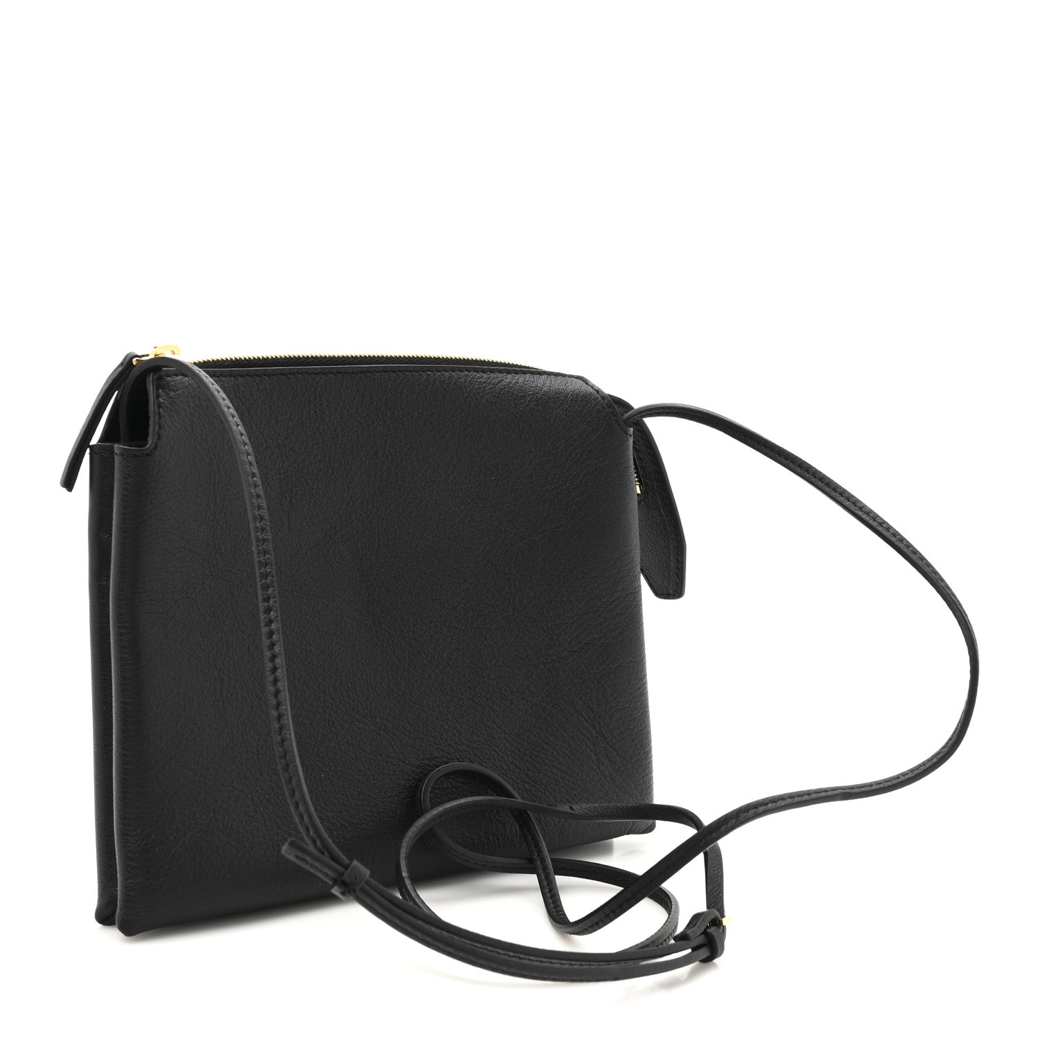 The Row Matte Grained Calfskin Mini Nu Twin Bag Black 3 of 11