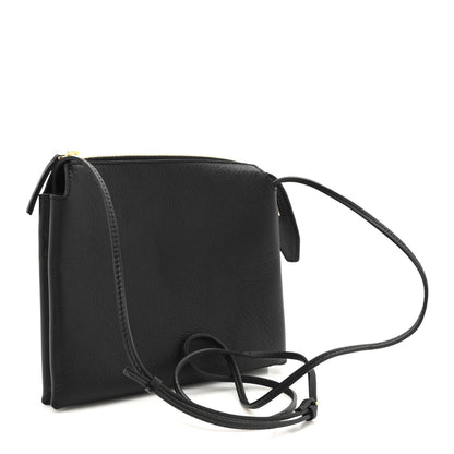 The Row Matte Grained Calfskin Mini Nu Twin Bag Black 3 of 11