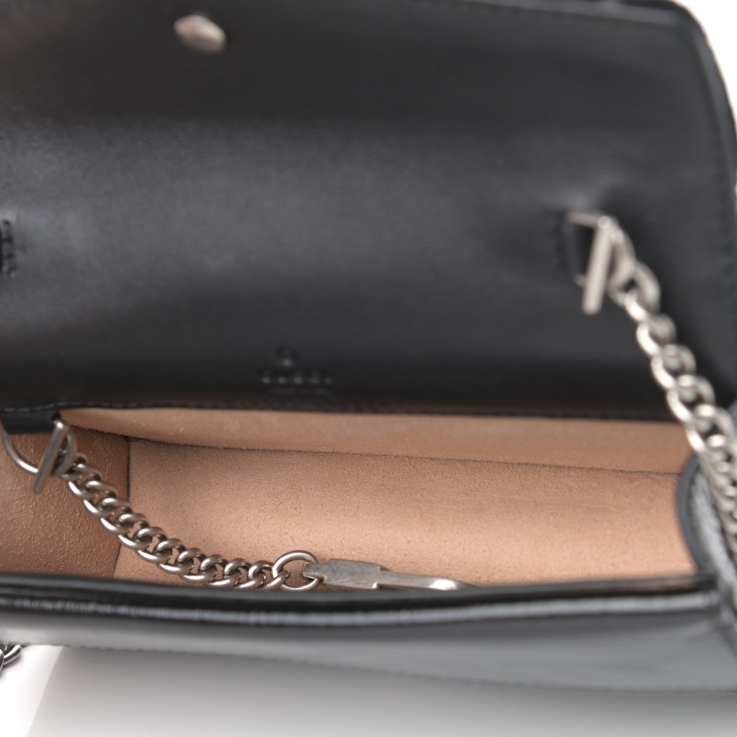 Velvet GG Monogram Super Mini Dionysus Shoulder Bag Black