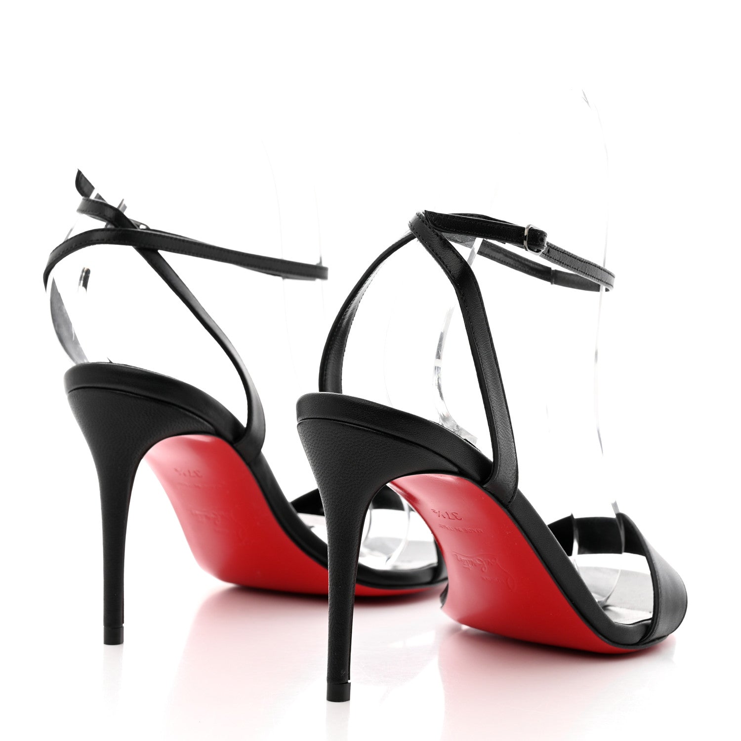 Christian Louboutin Nappa Loubigirl 100 Sandals 37.5 Black 4 of 7