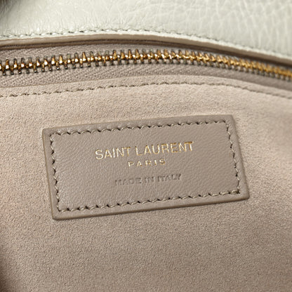 Saint Laurent Grained Deerskin Bea Tote Blanc Vintage 6 of 10