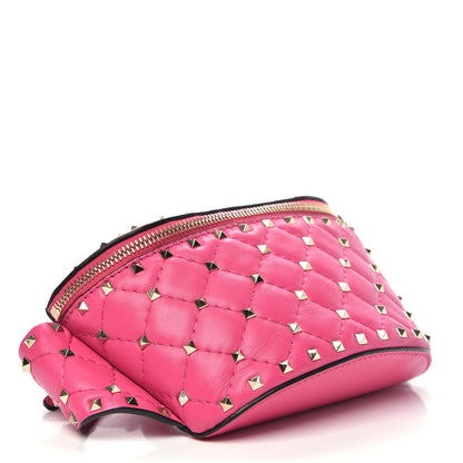 Valentino Garavani Nappa Rockstud Spike Belt Bag 85 Pink Orchid 4 of 9