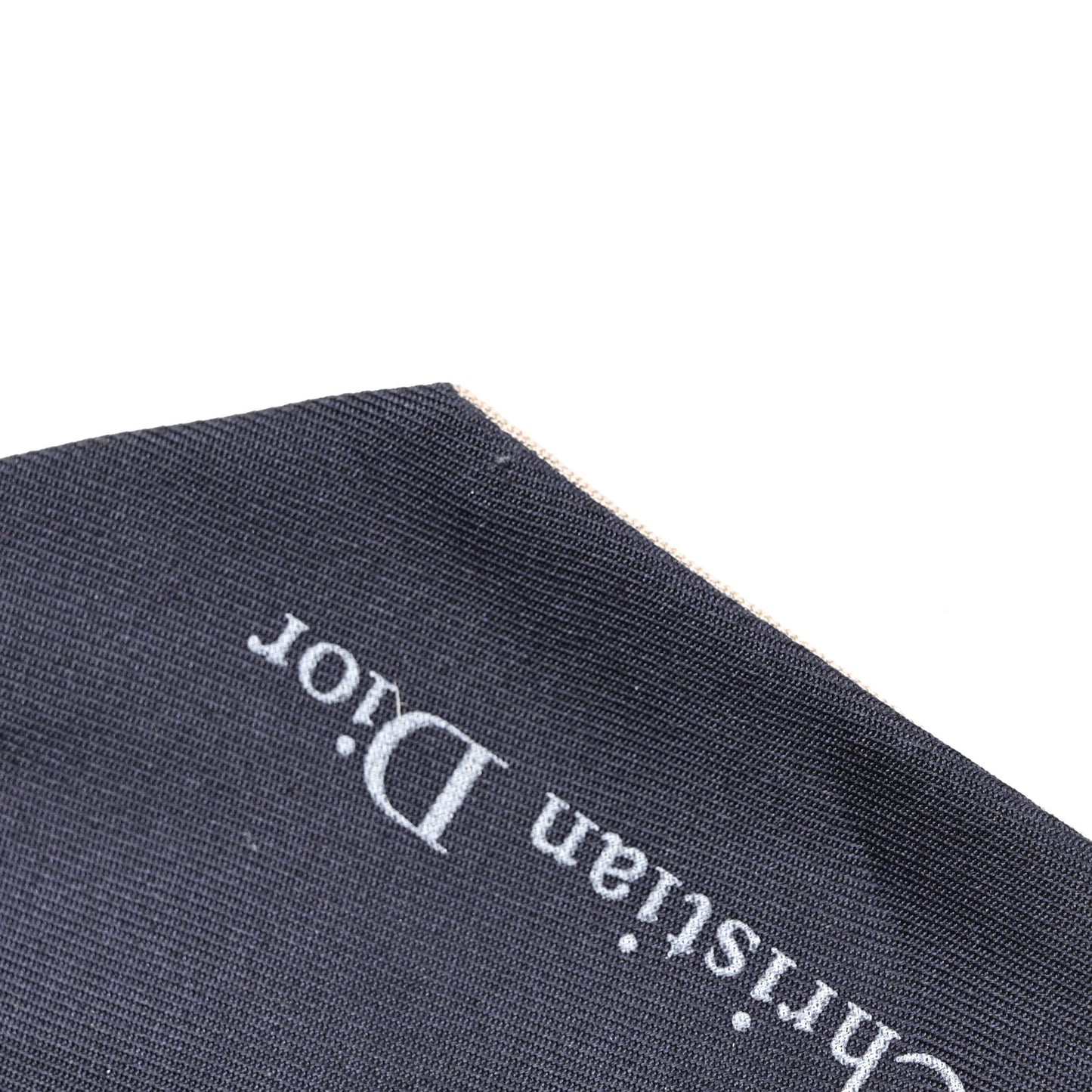 Silk Oblique Mitzah Scarf Bleu Marine