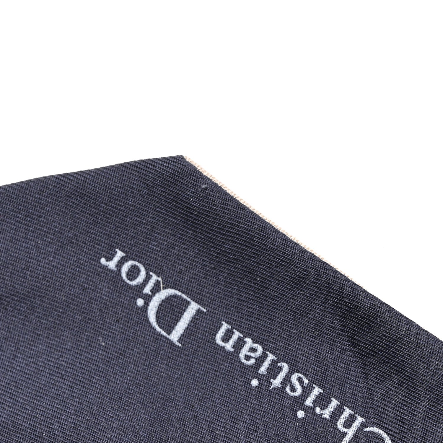 Christian Dior Silk Oblique Mitzah Scarf Bleu Marine 3 of 3