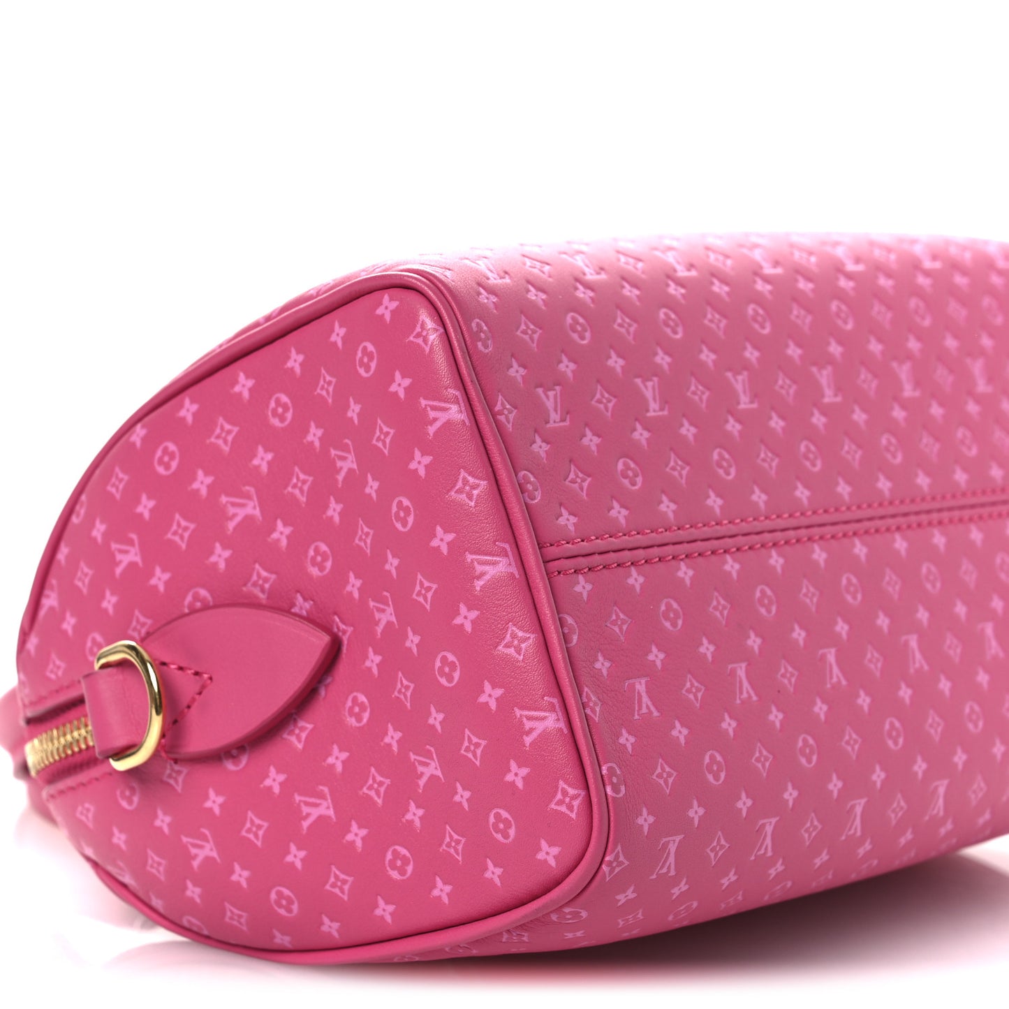 Calfskin Nanogram Embossed Speedy Bandouliere 20 Rose