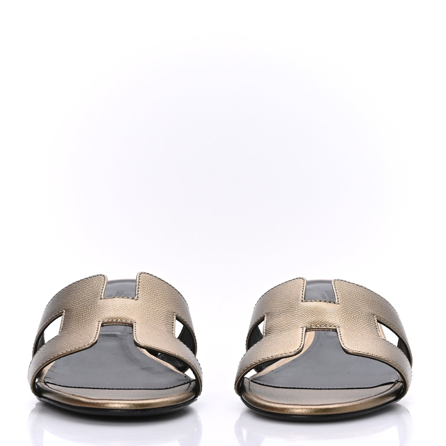 Metallic Epsom Oasis Sandals 38 Vert Bronze