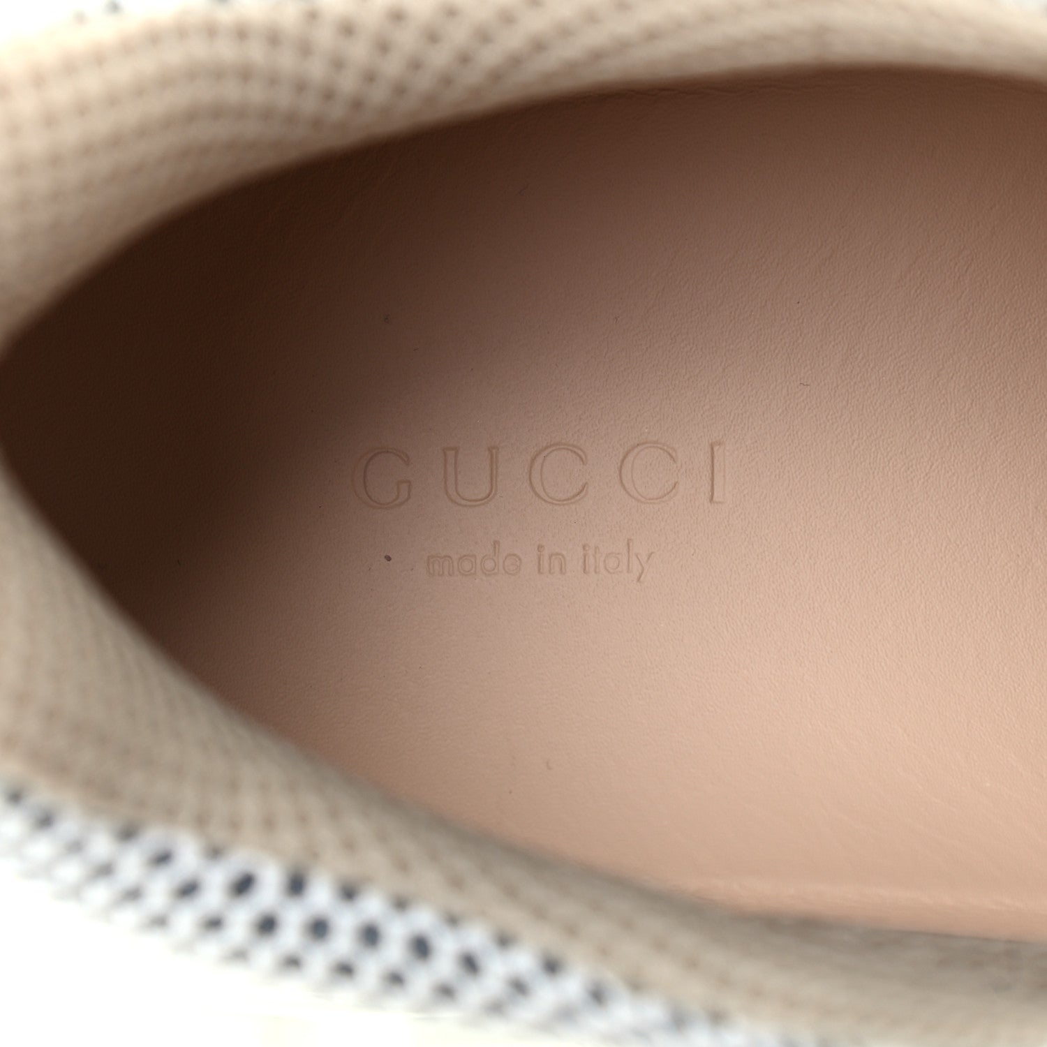 Gucci X SEGA Mesh Calfskin Suede Womens Flashtrek Sneakers 37.5 Great White 7 of 12
