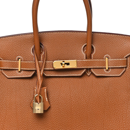 Hermes Togo Birkin 30 Gold 8 of 10