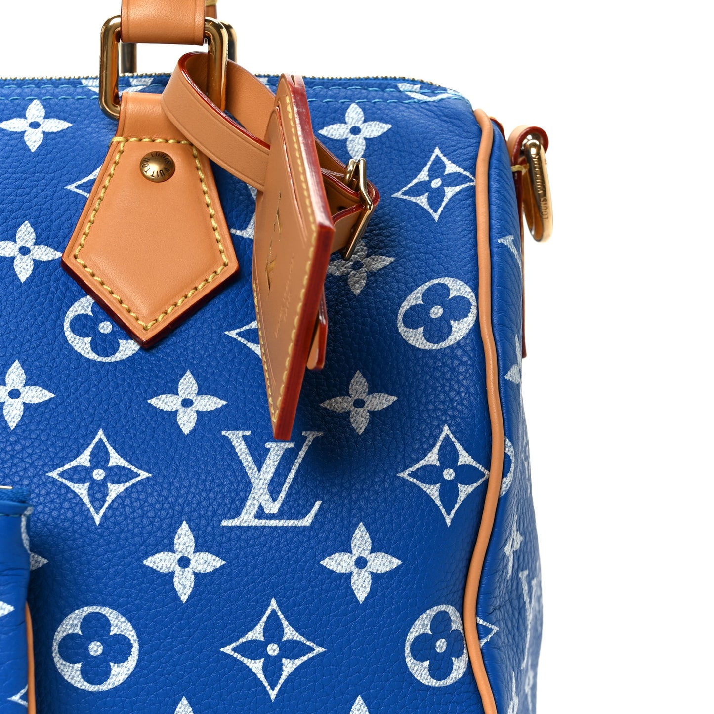 Calfskin Monogram Speedy P9 Bandouliere 25 Blue