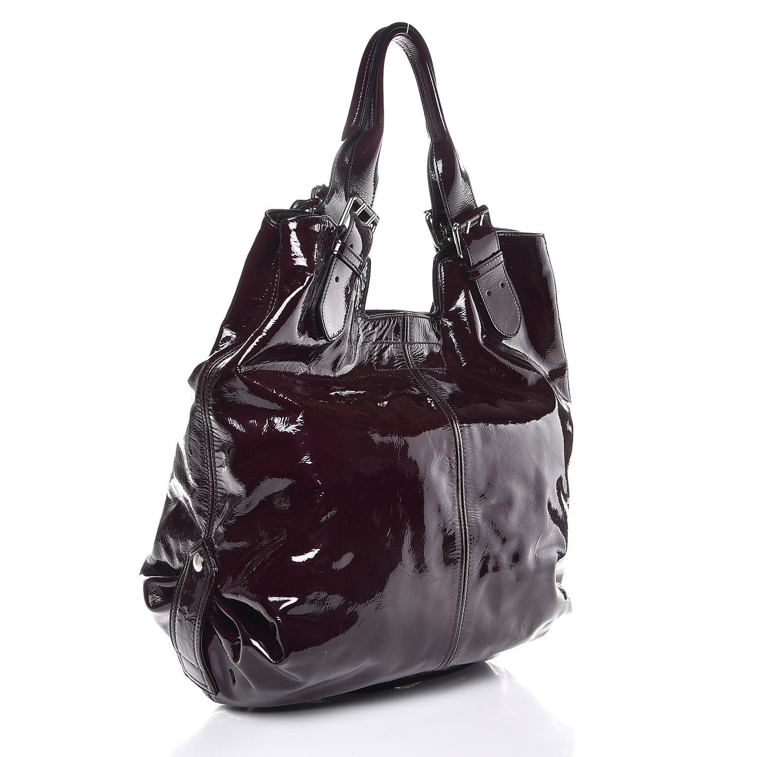Alexander McQueen Patent Faithful Tote Purple 3 of 7