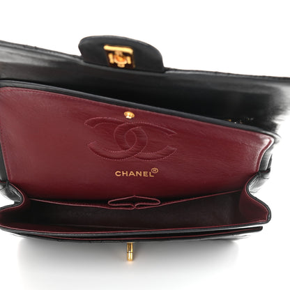 Chanel Lambskin Quilted Medium Double Flap Black 5 of 15