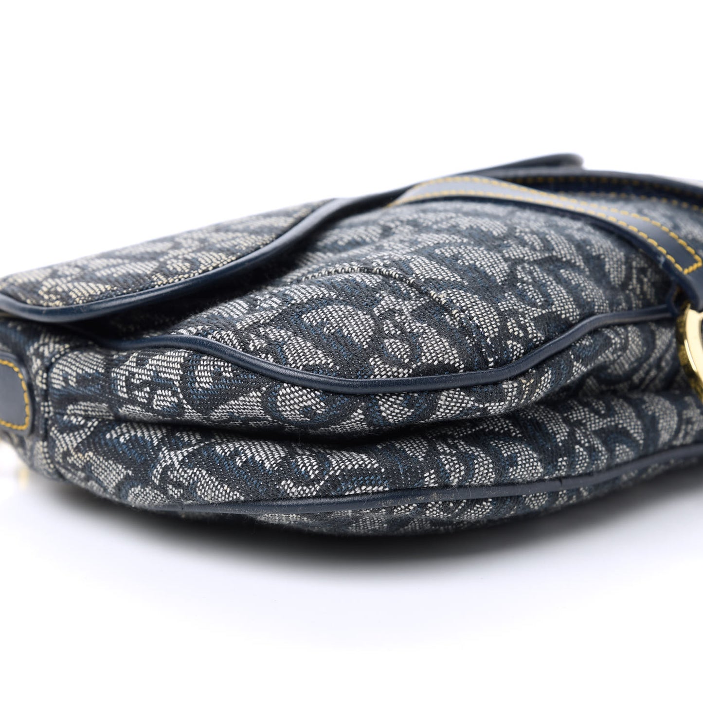 Monogram Double Saddle Bag Navy Blue