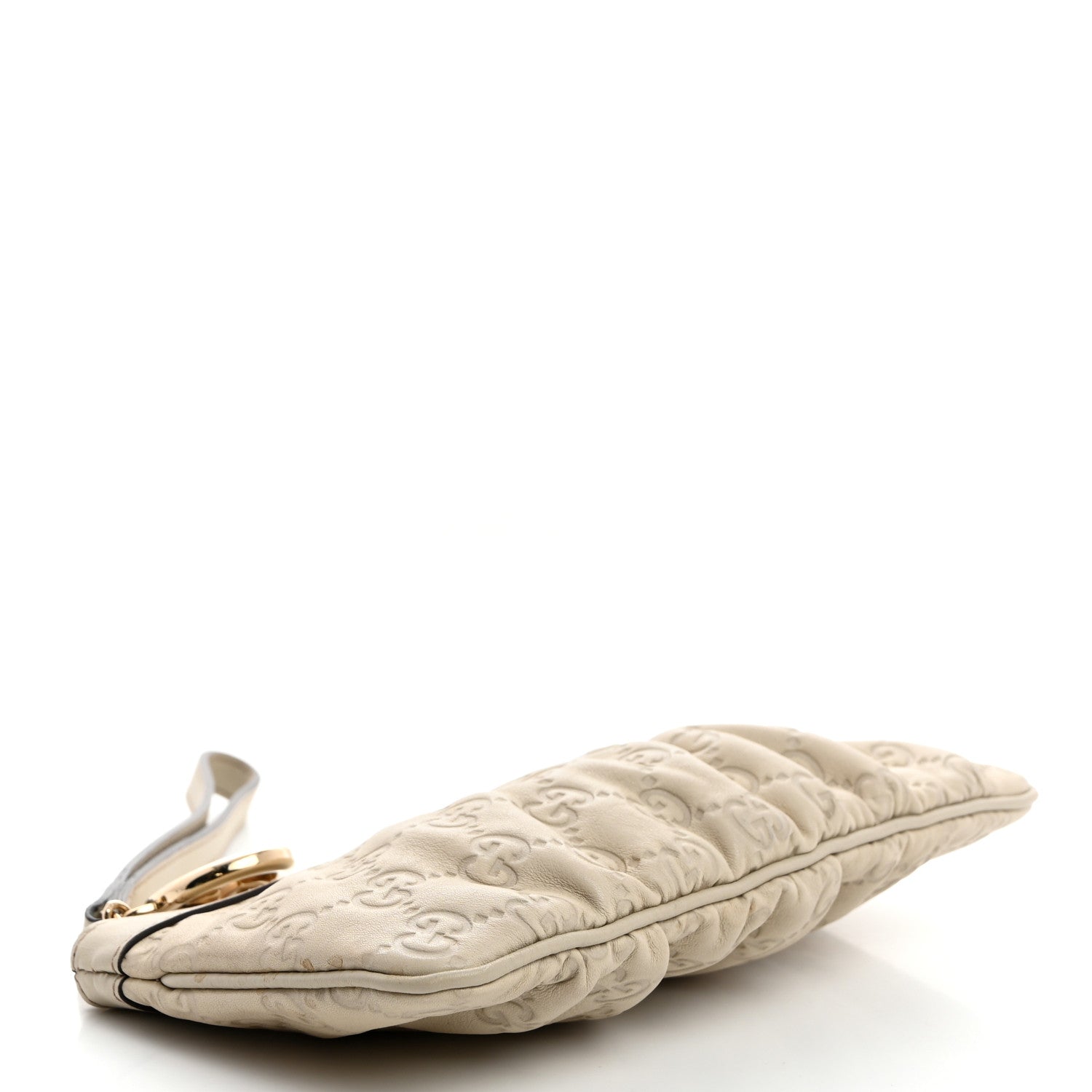 Gucci Guccissima New Britt Wristlet Off White 4 of 8