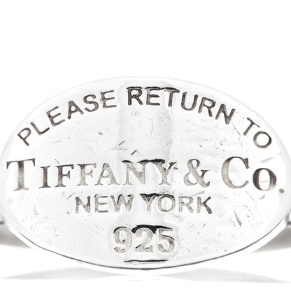Tiffany Sterling Silver Return to Tiffany Oval Ring 52 6 4 of 4