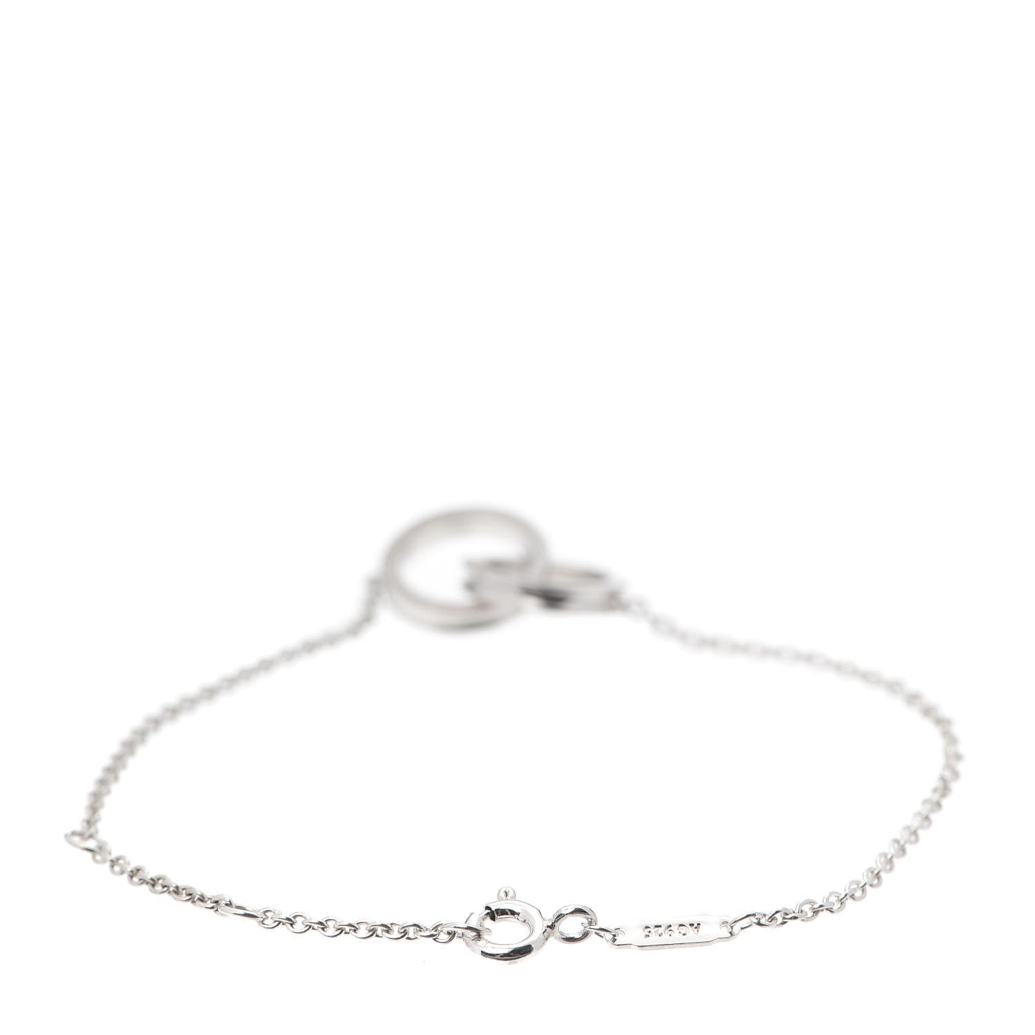 Tiffany Sterling Silver 1837 Interlocking Bracelet 3 of 5