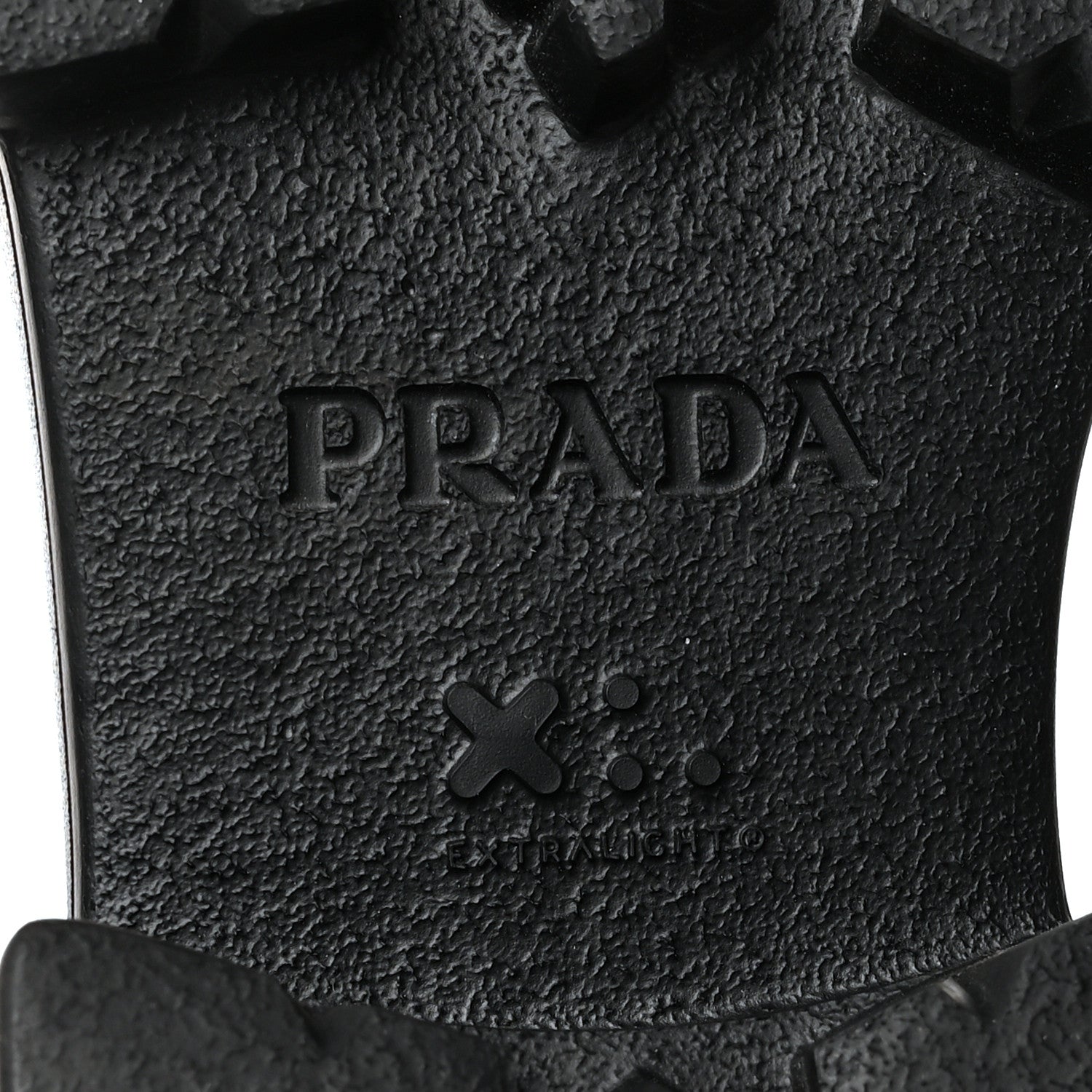 Prada Spazzolato Rois Re-Nylon Metal Triangle Logo Monolith Pouch Pocket 55mm Boots 39.5 Black 8 of 9