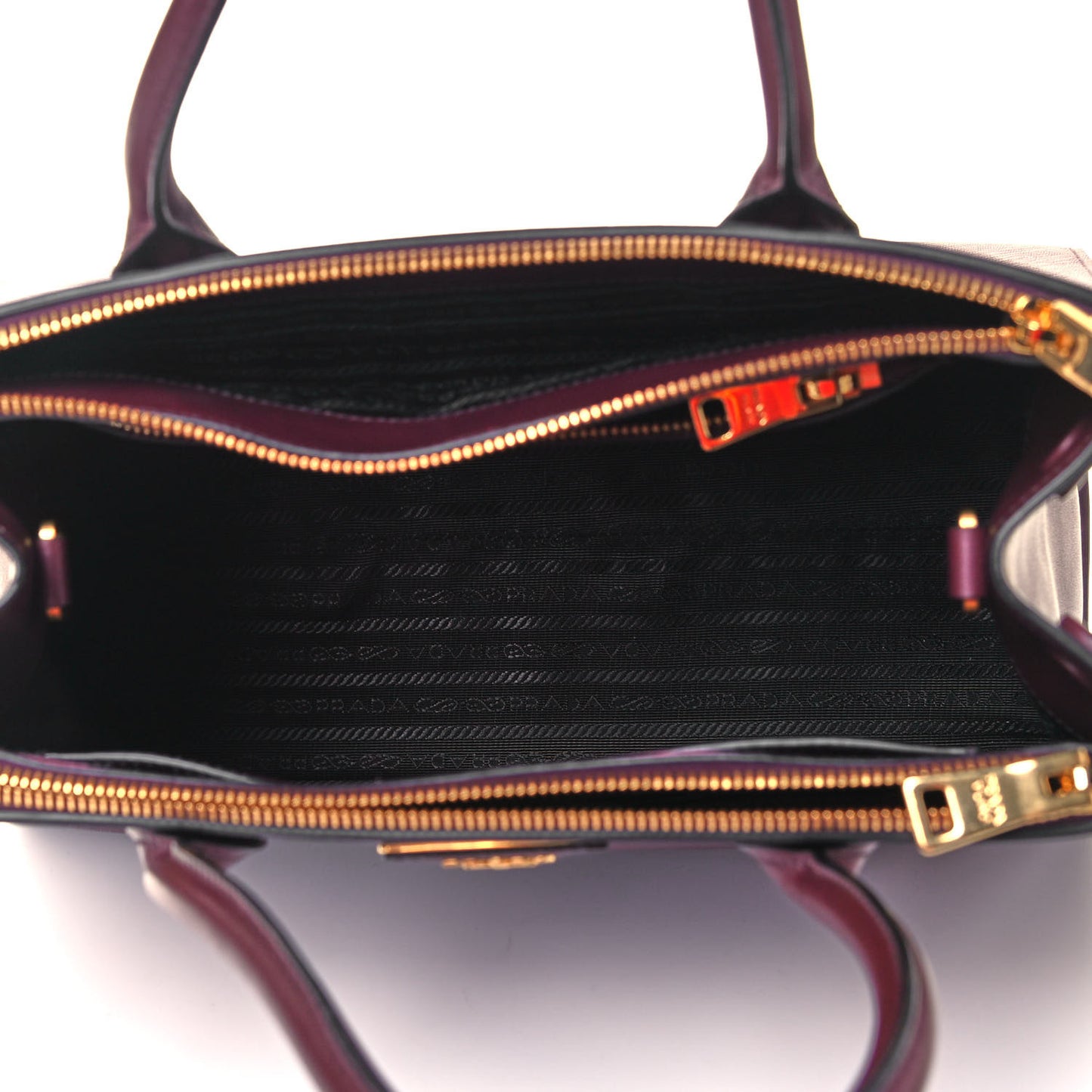 Saffiano City Calfskin Greche Paradigme Bag Granato Petalo