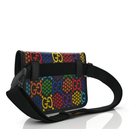 Gucci GG Supreme Monogram Psychedelic Slim Belt Bag Black 4 of 13
