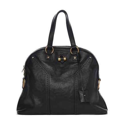 Saint Laurent Calfskin Oversized Muse Black 1 of 11