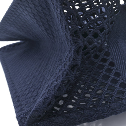 Christian Dior Mesh Embroidered Large Book Tote Navy Blue 7 of 7