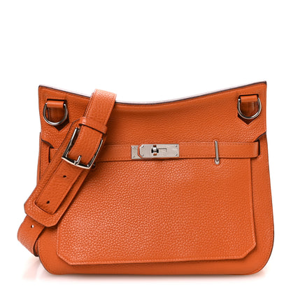 Hermes Taurillon Clemence Jypsiere 28 Orange 1 of 11