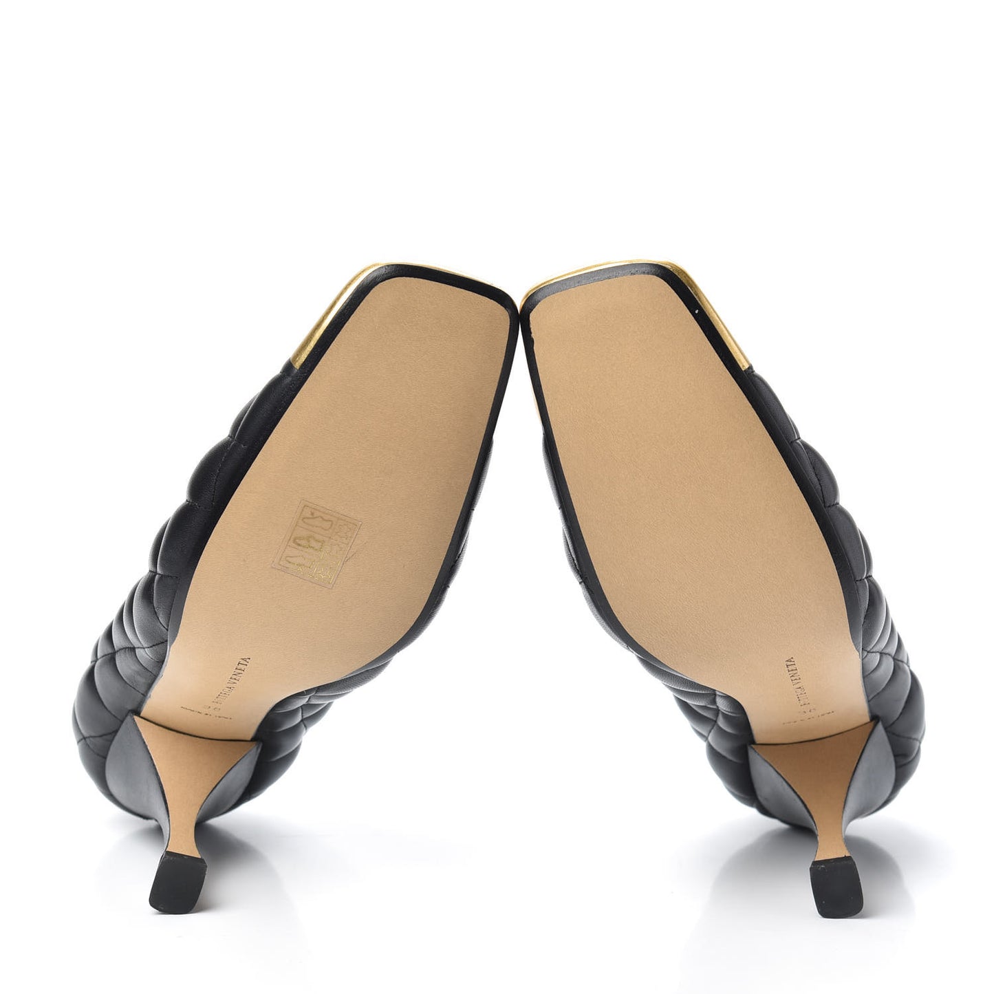 Nappa Matelasse Captoe Pumps 38 Black