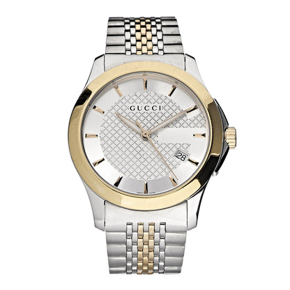 Gucci Stainless Steel 38mm G-Timeless Two Tone Quartz Watch 1 of 8