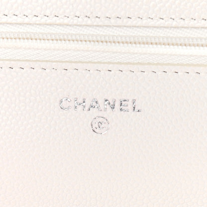 Chanel Caviar Quilted Wallet On Chain WOC White 6 of 12