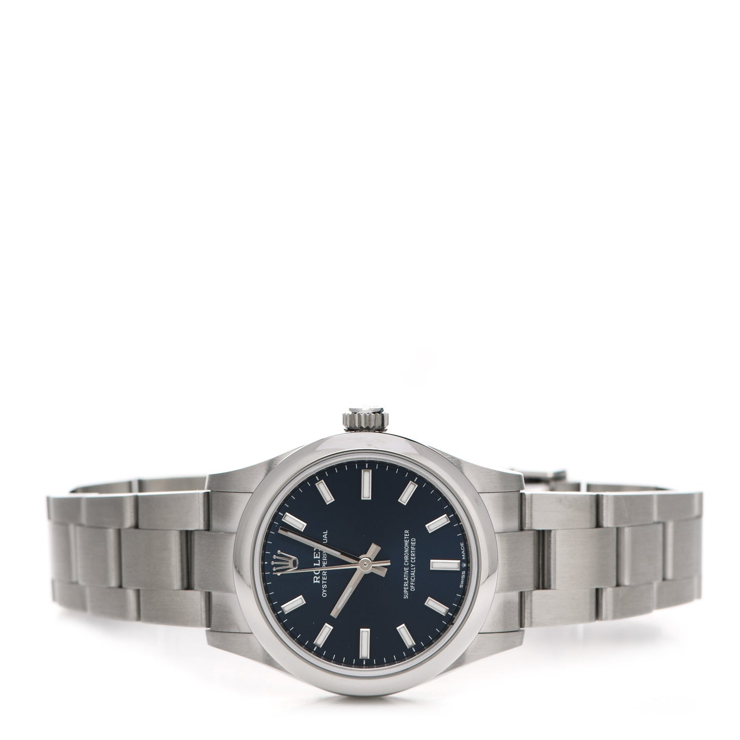 Stainless Steel 31mm Oyster Perpetual Watch Bright Blue 277200