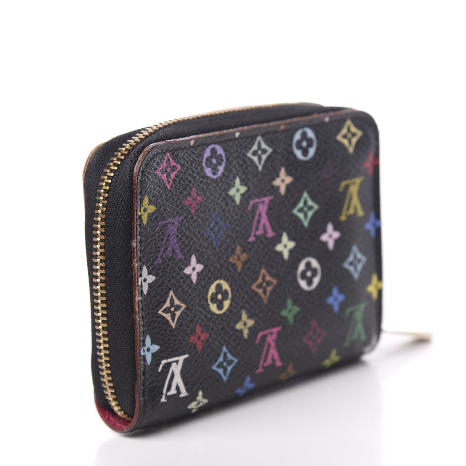 Louis Vuitton Monogram Multicolor Zippy Coin Purse Black Grenade 2 of 8