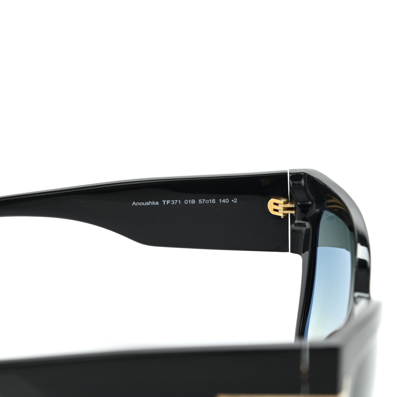 Tom Ford Acetate Anoushka Cat Eye Sunglasses TF371 Black 7 of 8