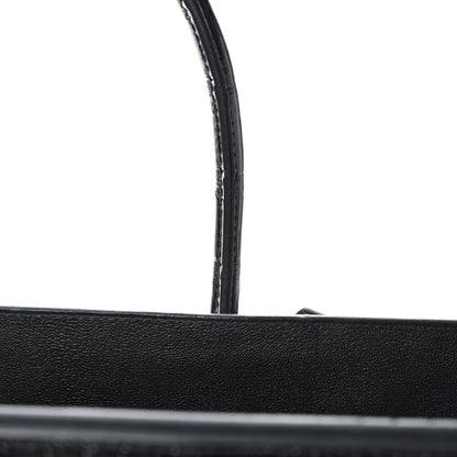Hermes Shiny Porosus Crocodile Birkin Sellier 35 Black 16 of 16
