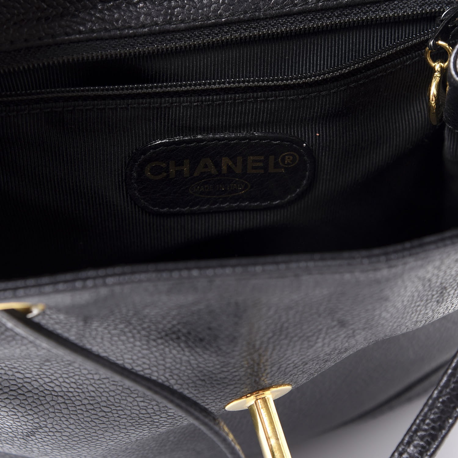 Chanel Caviar CC Backpack Black 5 of 9
