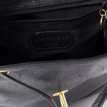 Chanel Caviar CC Backpack Black 5 of 9