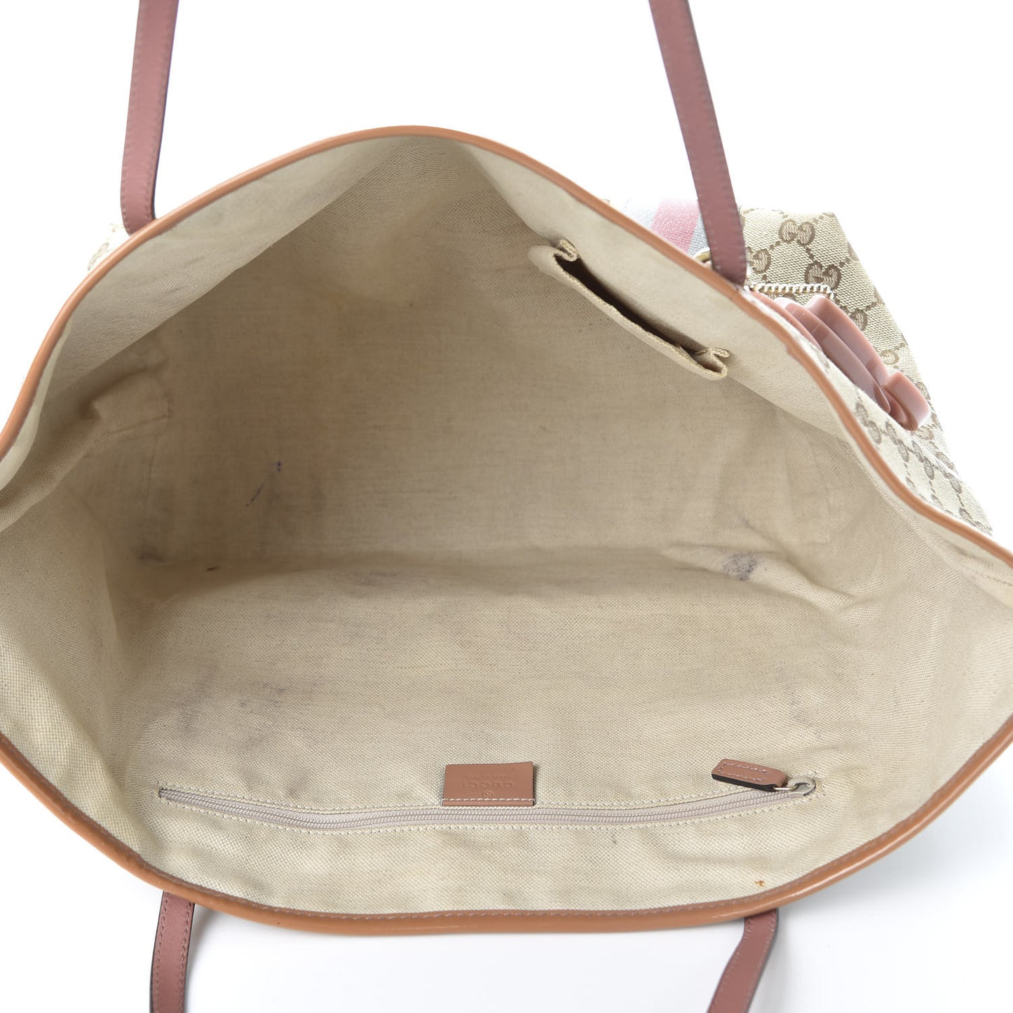 Monogram Patent Web Large Jolie Tote Pink