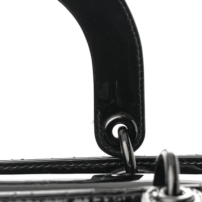 Christian Dior Ultraglossy Patent Cannage Small Lady Dior Black 10 of 10