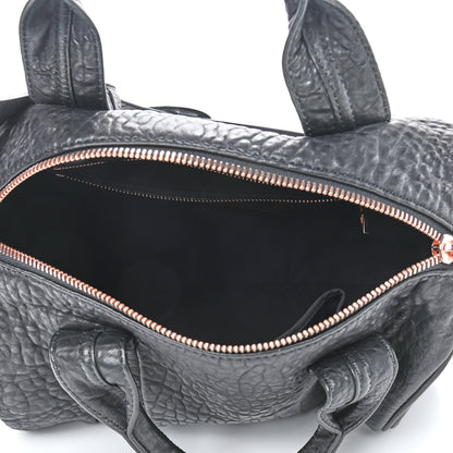 Alexander Wang Pebbled Lambskin Rocco Black Rose Gold Hardware 5 of 14
