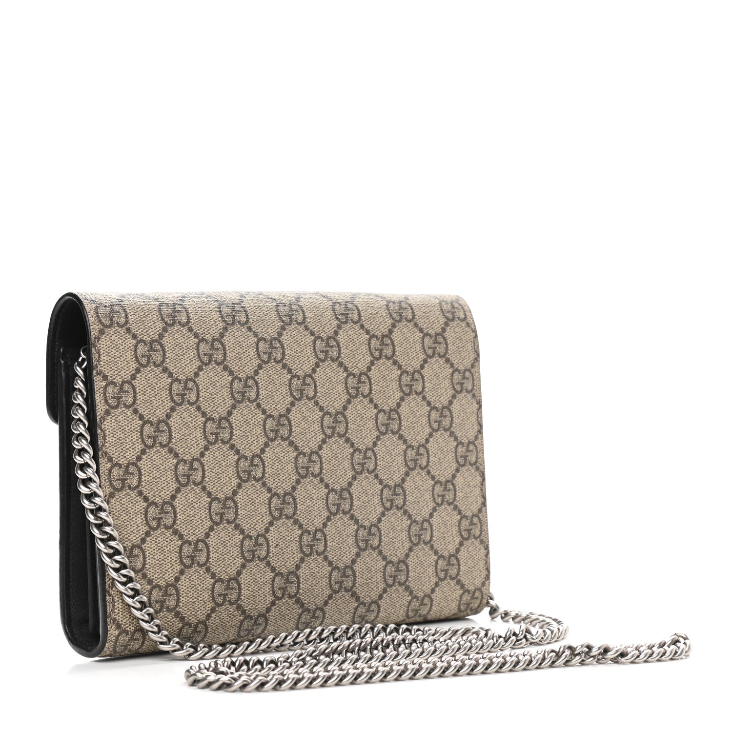 Gucci GG Supreme Monogram Mini Dionysus Chain Wallet Beige Black 3 of 8