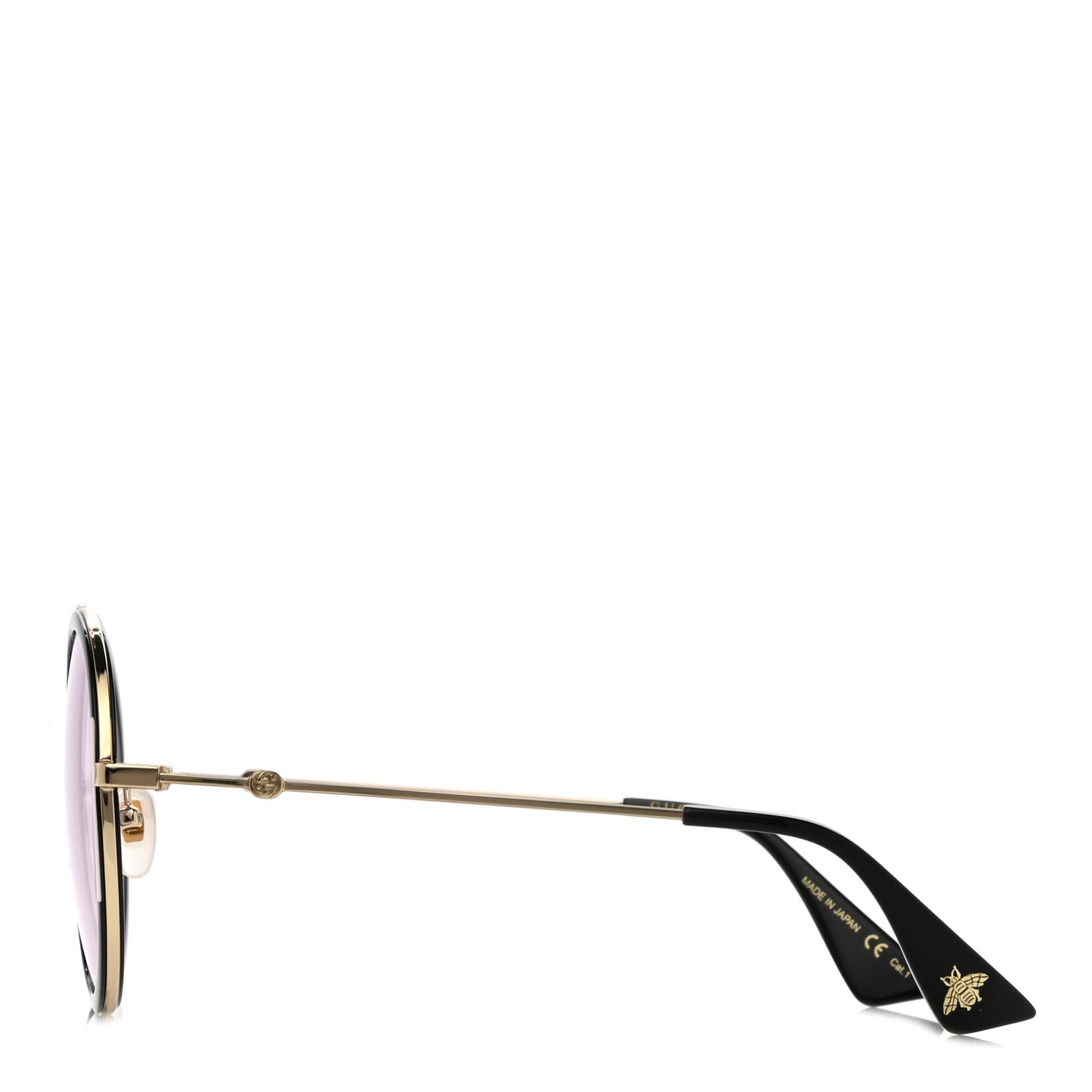 Round Sunglasses GG 0061S Gold Pink