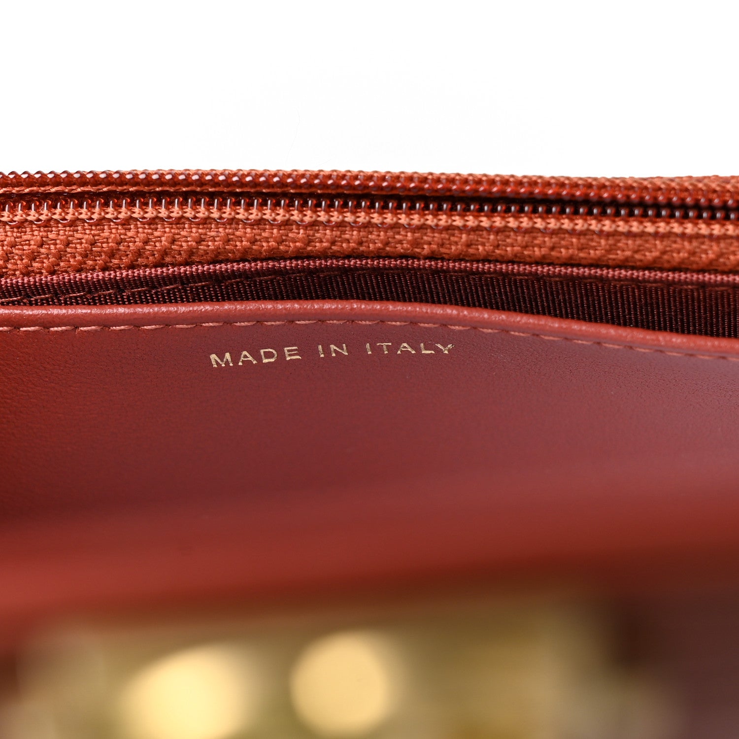 Chanel Lambskin Quilted Boy Wallet On Chain WOC Red 7 of 10