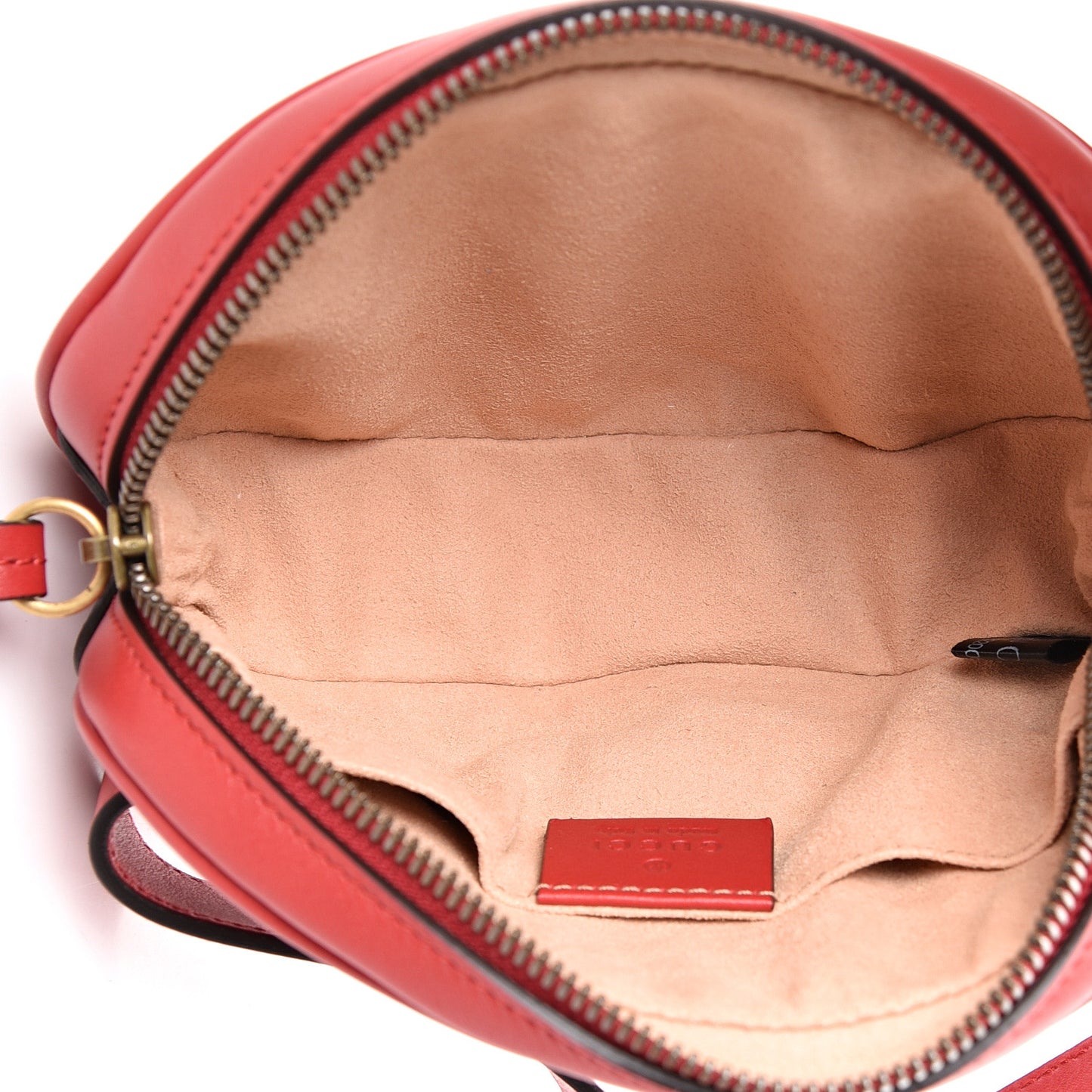 Calfskin Matelasse GG Marmont Belt Bag 95 38 Hibiscus Red