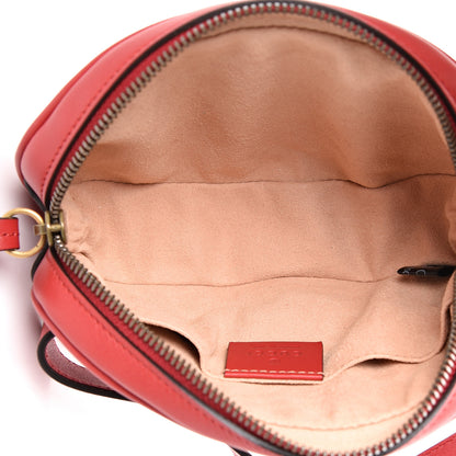 Gucci Calfskin Matelasse GG Marmont Belt Bag 95 38 Hibiscus Red 4 of 11