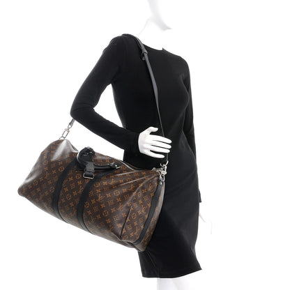 Louis Vuitton Monogram Macassar Keepall Bandouliere 45 2 of 8