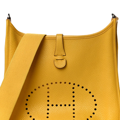 Hermes Taurillon Clemence Evelyne III PM Soleil 7 of 13