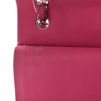 Chanel Iridescent Caviar Jumbo Double Flap Pink 15 of 16