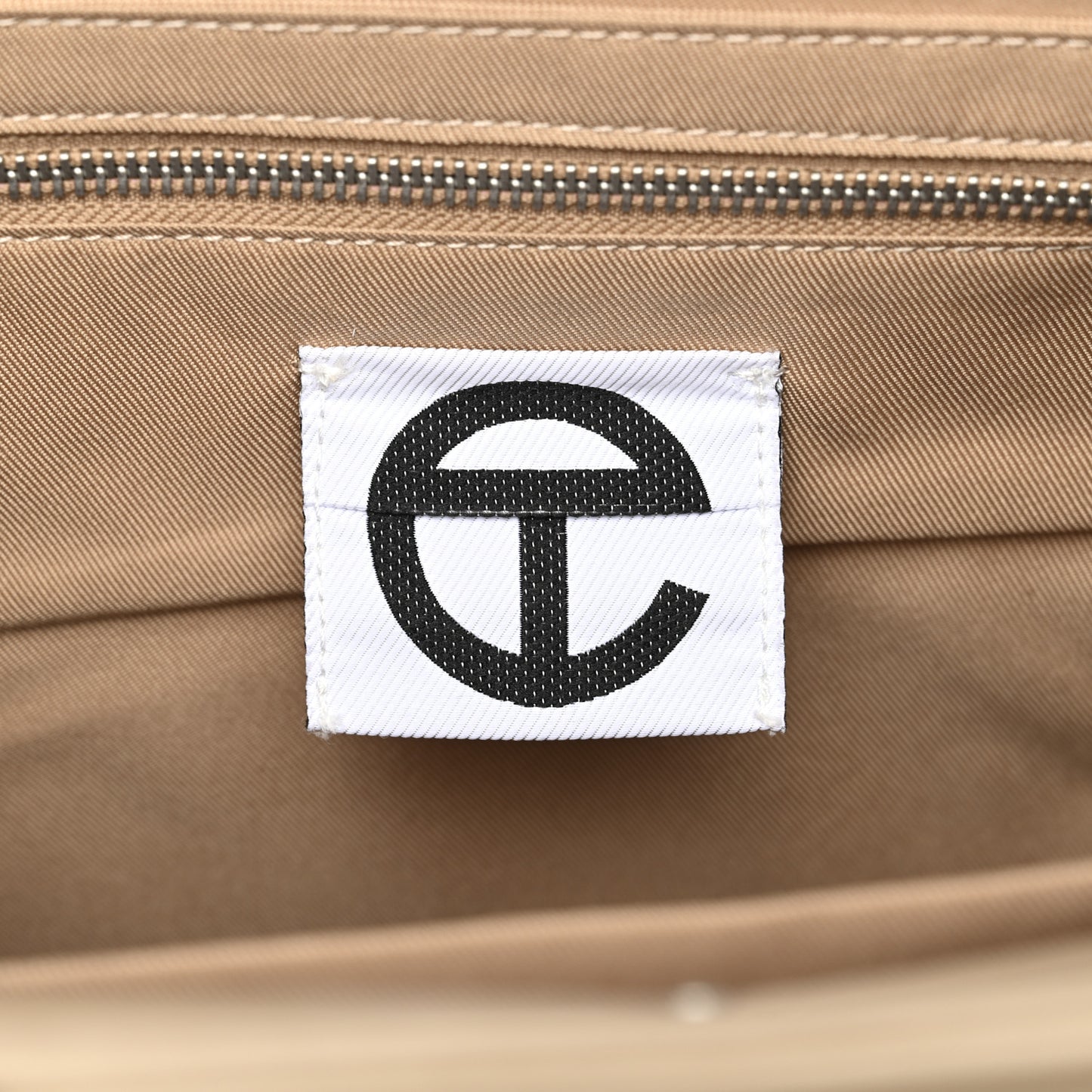 Nylon Large Puff Shopping Bag Cream