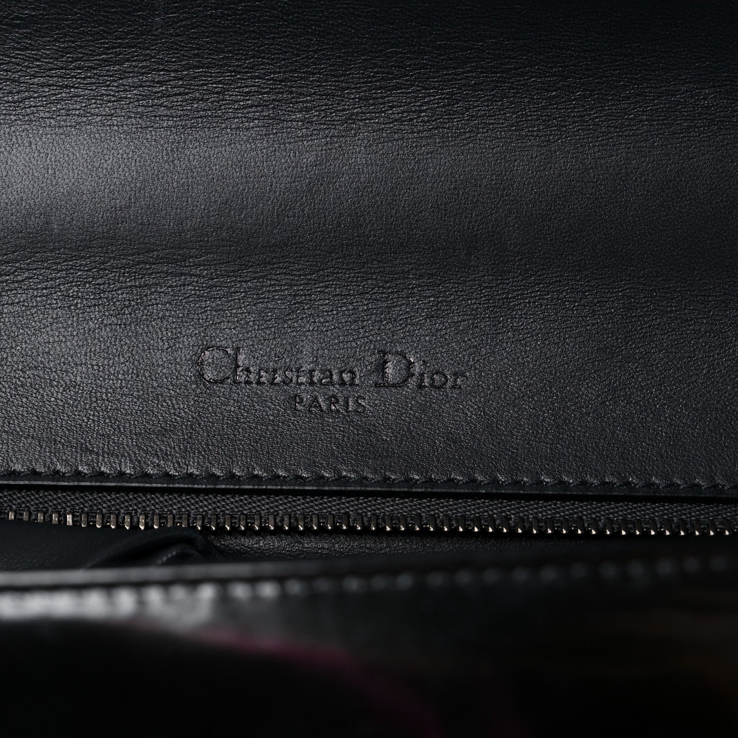 Christian Dior Metallic Patent Micro-Cannage Medium Diorama Flap Bag Onyx Black 6 of 11