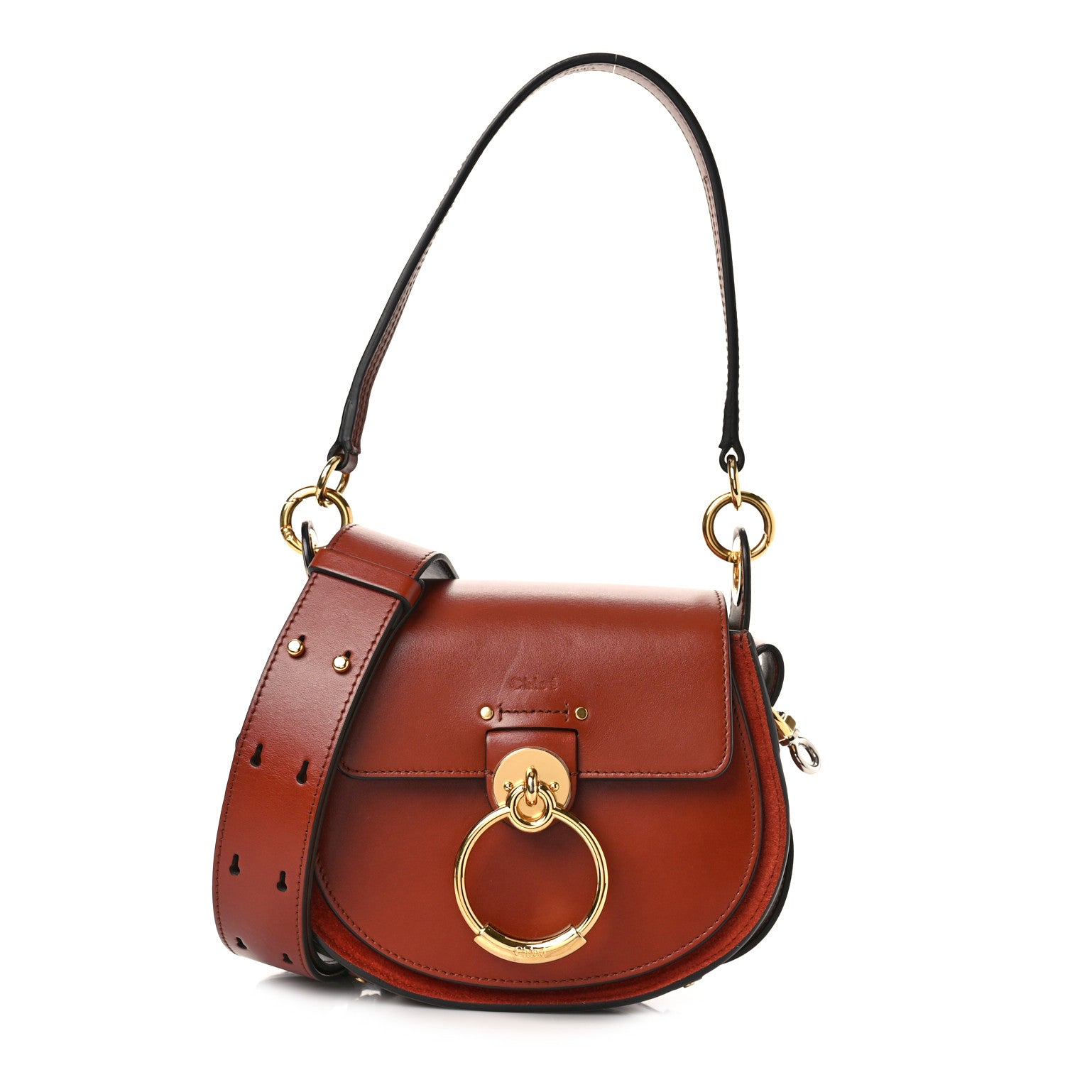 Chloe Calfskin Small Tess Bag Sepia Brown 1 of 9