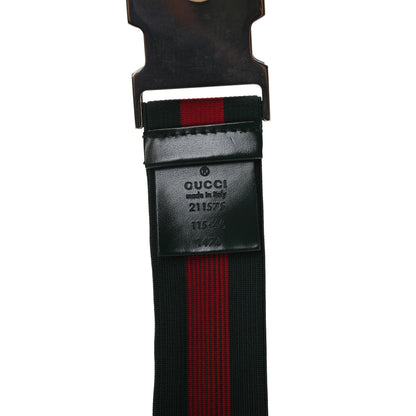 Gucci Nylon Web Belt 115 46 Green Red 3 of 3
