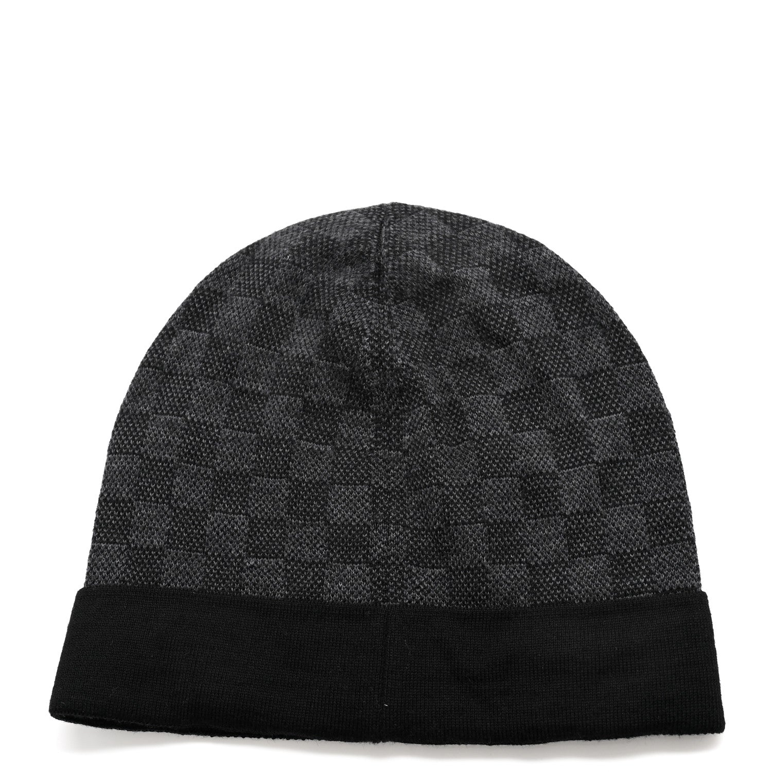 Louis Vuitton Wool Bonnet Petit Damier Graphite Beanie Hat 3 of 6